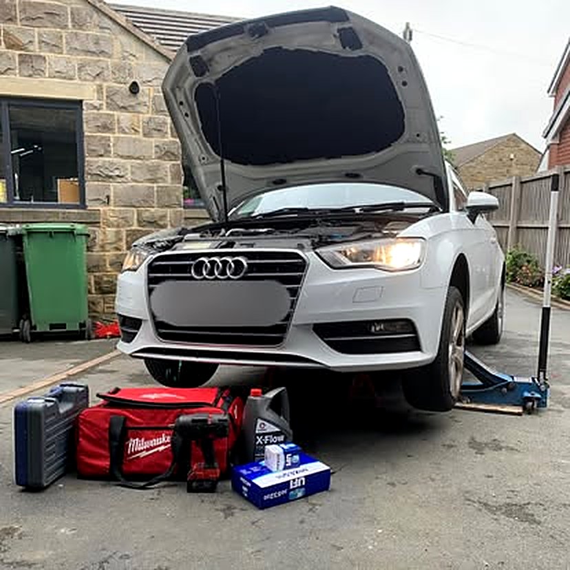 JJ Autos repair work on an Audi A3